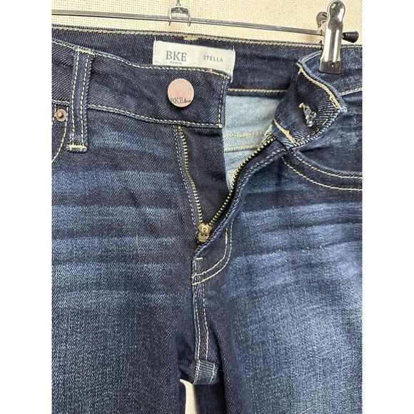 Buckle BKE Stella Bootcut Low Rise Slim Fit Jeans Womens 29x25” Dark Wash READ - Picture 3 of 16